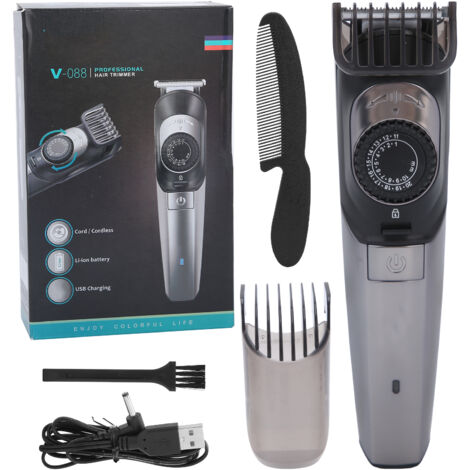 Kit de Coupe de Cheveux Sans Fil Professionnel pour Hommes - Tondeuse Barbe Rechargeable