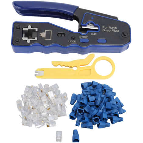 Kit de coupe-trou pour pince à sertir Ethernet RJ45 CAT6 Pass Through