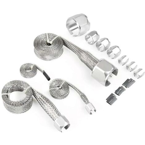 Kit de courroie tressée pour tuyau d'huile, conduite de carburant, tuyau de chauffage de radiateur 8092--