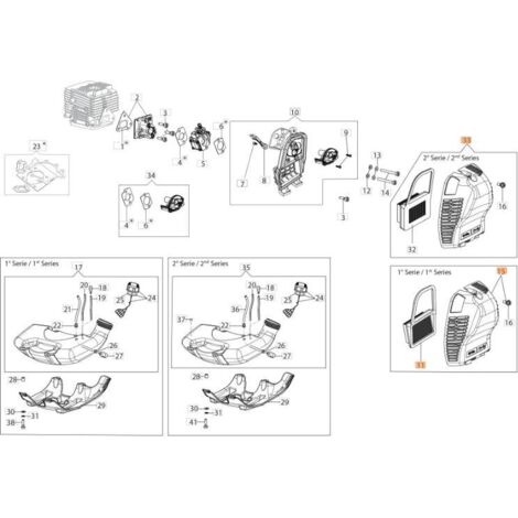 KIT DE COUVERCLE DE FILTRE ORIGINAL EMAK 61400261A
