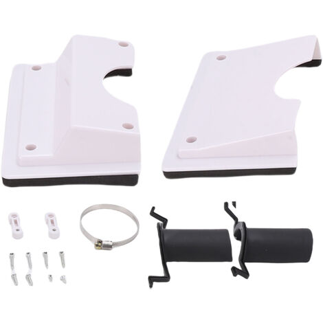 Kit de couverture de ligne de pénétration murale CVC, en plastique fendu AC avec joint souple pour climatiseur intérieur et extérieur blanc