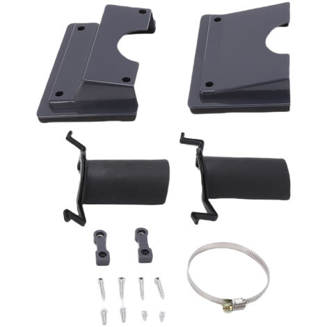 Kit de couverture de ligne de pénétration murale CVC, en plastique fendu AC avec joint souple pour climatiseur intérieur et extérieur gris