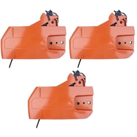 Kit de couverture d'embrayage de frein de chaîne 3 pièces pour tronçonneuse Husqvarna 268, 272, 266, 66, 61, 272XP - Réf. 503736601