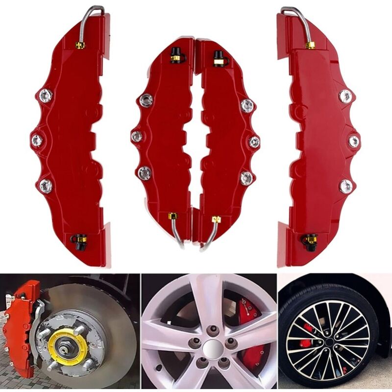 Ilovemilan - Kit de couverture d'étrier de frein de style 3d pour disque de voiture universel avant et arrière (l)