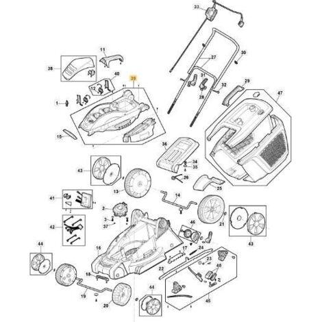 KIT DE COUVERTURE ESTHÉTIQUE E 380 Li 40 ORIGINAL STIGA - 118811051/0