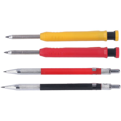 Kit de Crayon de Menuisier avec 40 Mines Remplaçables - Outil de Marquage pour Bois et Travaux de Précision