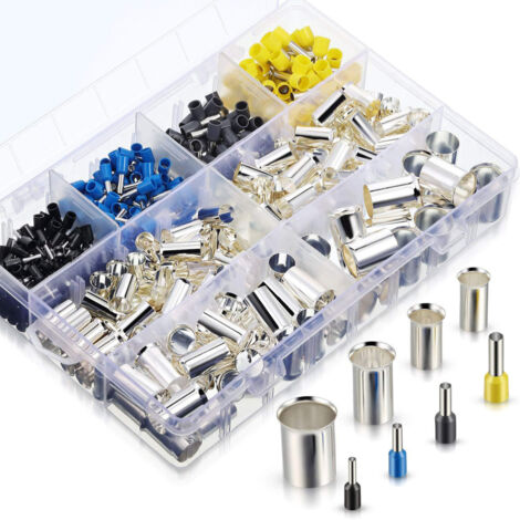 Kit de crimpado 440 para cables, conectores de terminales, manguitos de derivación, alta conductividad, aislamiento ignífugo, sellado reforzado, tamaños AWG 10, 12, 14 y 16, 2, 4, 1/0 y 2/0.