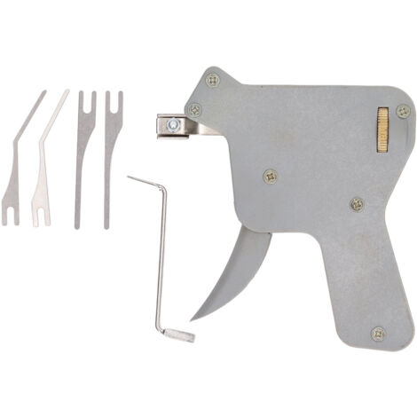 Kit de crochetage de serrure manuel en métal ABS, ensemble de crochetage de précision pour serrurier, outils de réparation pour cadenas porte de tiroir 6 pièces