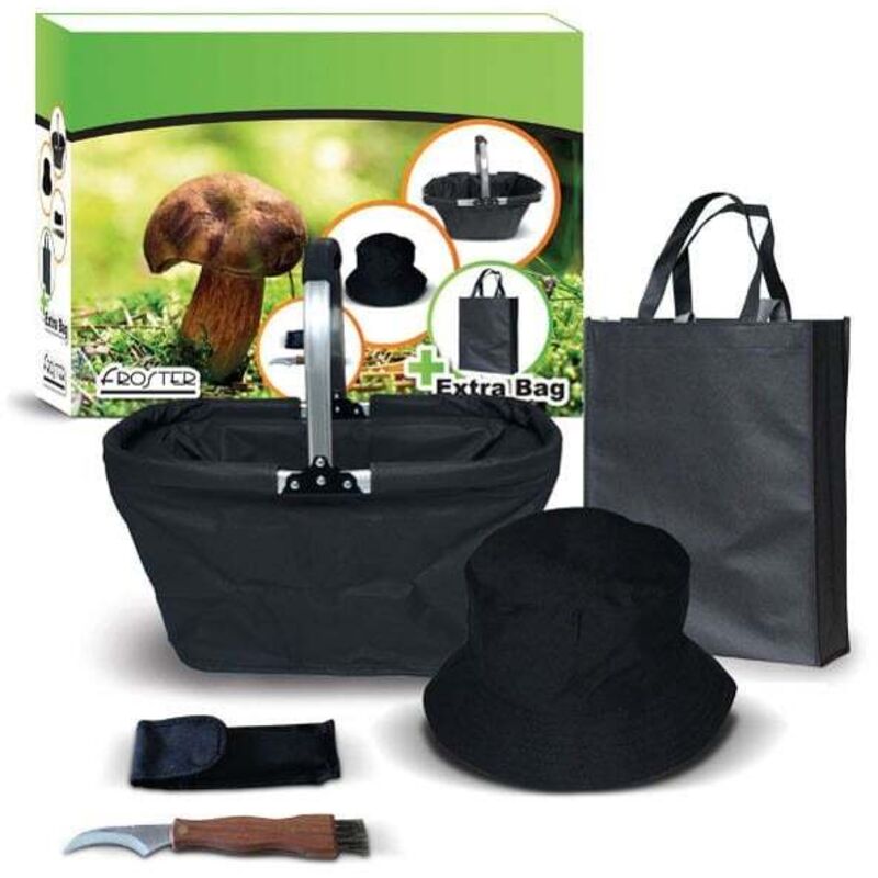 Kit de cueilleur de champignons pour cueillir des champignons, panier à couteaux, nettoyant pour chapeau pour papa