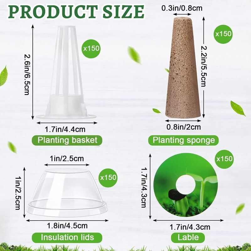 Kit de culture hydroponique avec 30 pains de fibre de coco – Pour succulentes et plantes
