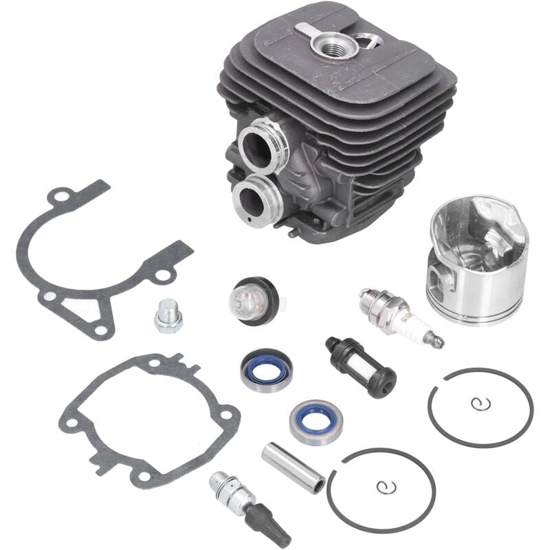 Jeffergarden Kit de filtre à carburant de joints de piston de cylindre de 50 mm 4238 020 1202 pour scie à tronçonner STIHL TS 410 420