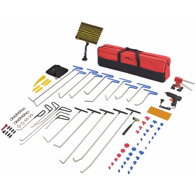 Kit de débosselage sans peinture 87 pièces inox outils de garage atelier