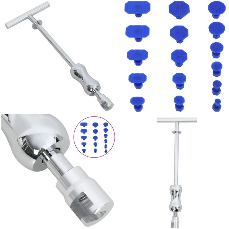 Vidaxl - Kit de débosselage pour débosselage sans peinture 19 pcs - Débosselage Auto - Kit Débosselage - Outil Débosselage - Réparateur De