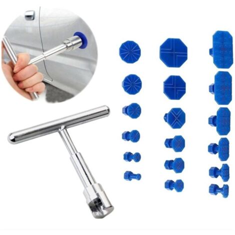 Kit de débosselage pour voiture 18 pièces, outil de débosselage pour voiture, ensemble d'outils de réparation de bosses de carrosserie