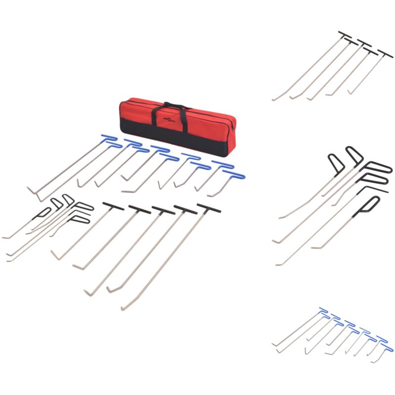 Vidaxl - Kit de débosselage sans peinture 21 pcs Acier inoxydable - Débosselage Auto - Outil De Débosselage - Kit De Réparation Bosses - Réparateur