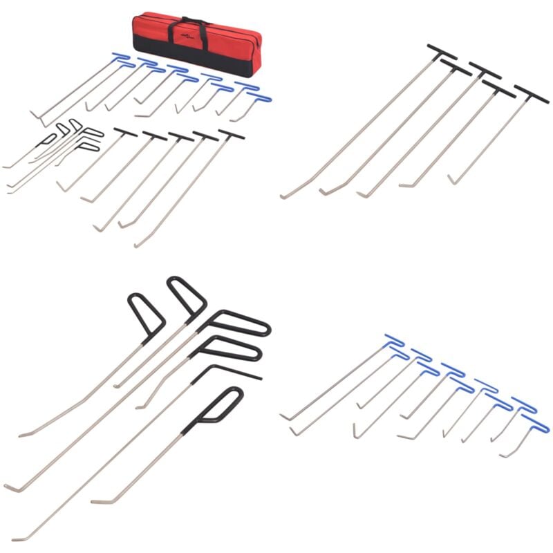 Vidaxl - Kit de débosselage sans peinture 21 pcs Acier inoxydable - Débosselage Auto - Outil De Débosselage - Kit De Réparation Bosses - Réparateur