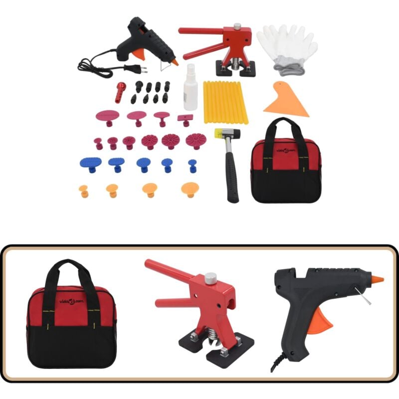 Vidaxl - Kit de débosselage sans peinture 45 pcs - Débosselage Auto - Kit Débosselage - Réparation Carrosserie - Réparations Automobiles - Outillage