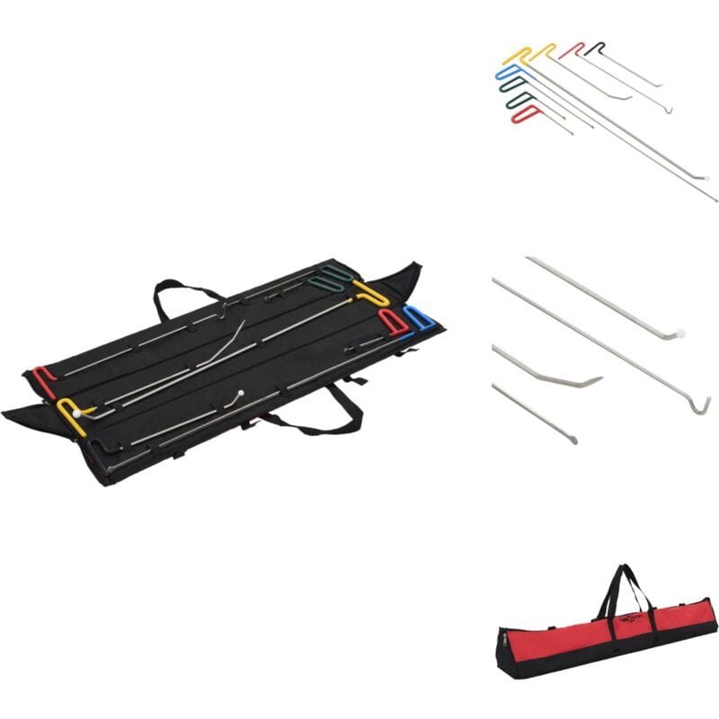 Vidaxl - Kit de débosselage sans peinture 8 pcs Acier inoxydable - Kit De Réparation De Bosses - Outil De Débosselage - Réparer Les Bosses - Réparer