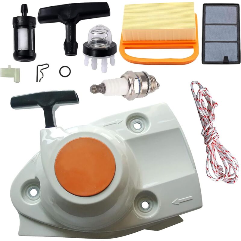 Kit de démarrage avec filtre à air pour tronçonneuse Stihl TS410 TS420 TS480i TS500i Remplace oem 4238 190 0300, 4238 140 4401