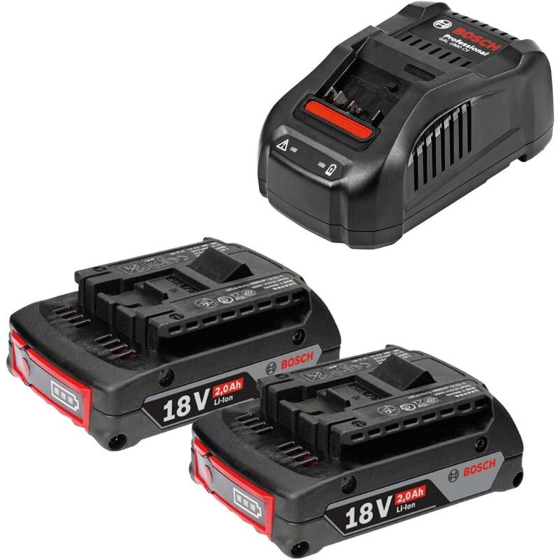 Bosch - Kit de démarrage 18 v / 2x batterie 2,0 Ah + chargeur gal 1880