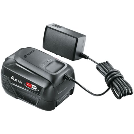 Kit de démarrage Bosch 18 V (batterie 4,0 Ah, système 18 volts, chargeur)