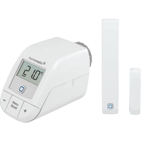 Kit de démarrage chauffage - easy connect, contient thermostat de radiateur basic et un contact de fenêtre et de porte avec aimant Homematic IP