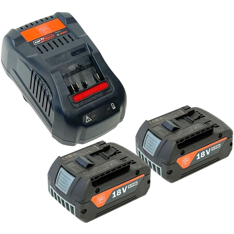 Fein - Kit de démarrage 2x gba 18 v / 4,0 Ah batterie ( 92604345020 ) + gal 1880 cv as chargeur rapide ( 92604335010 ) Bosch AMPShare