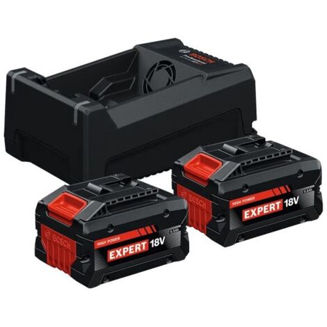 Kit de démarrage haute performance Bosch 2x EXBA18V-55 + chargeur GAL12V\/18V-80