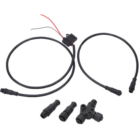 Kit de démarrage marin pour NMEA 2000, cble d'alimentation de 1m avec fusible, connecteur en T mle et femelle pour réseaux Lowrance