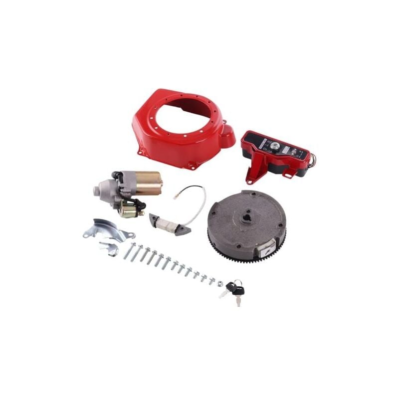 SNQ - Kit de démarreur de moteur 5,5 hp 6,5 hp pour Honda GX200 6,5 hp GX160 5,5 hp Démarreur de moteur avec volant solénoïde et boîtier de