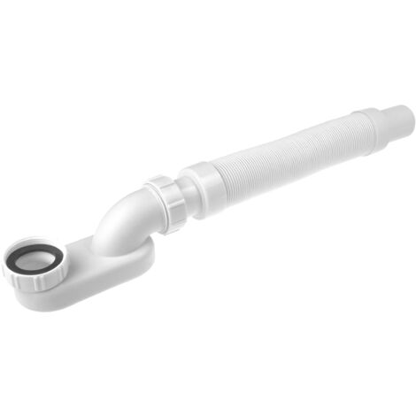 Kit de desagüe para bañera con sifón de manguera flexible DEANTE KXY991W Blanco