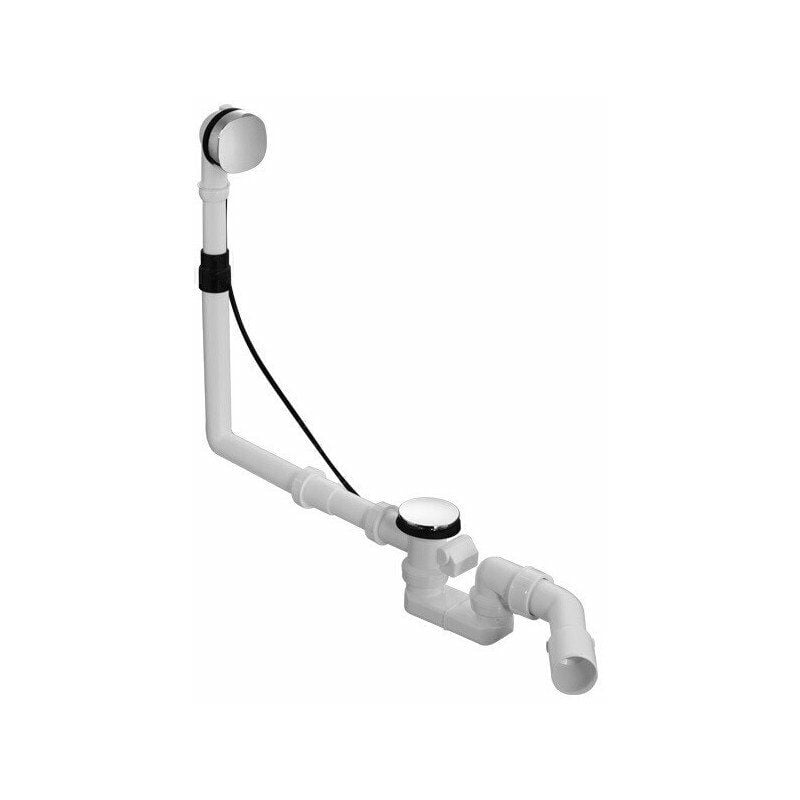 

Duravit - Juego de desagüe / rebosadero para sifón cromado QUADROVAL