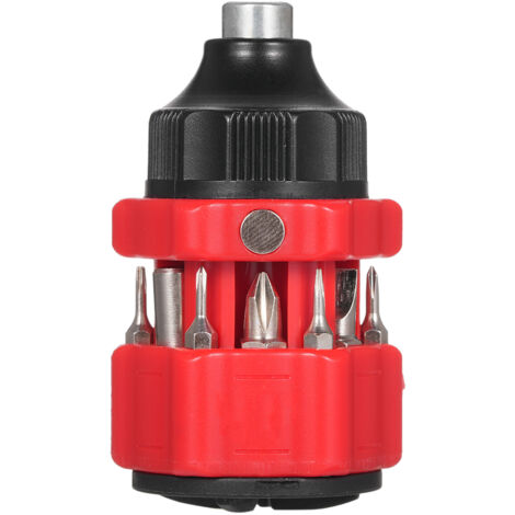 Kit de destornillador de carraca multifuncional 12 en 1 con múltiples puntas y herramienta para reparar teléfonos móviles.