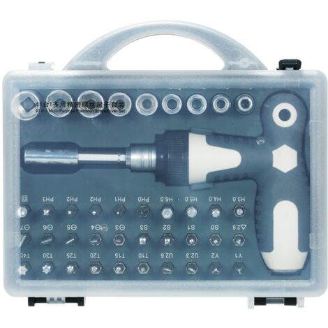 Kit de destornillador magnético retráctil 41 en 1 con 39 puntas – Reparación de electrodomésticos y electrónica