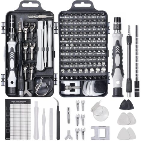 Kit de destornilladores de precisión 135 en 1, nueva versión, juego de destornilladores profesionales, juego de destornilladores magnéticos para iPhone, portátil y Mac