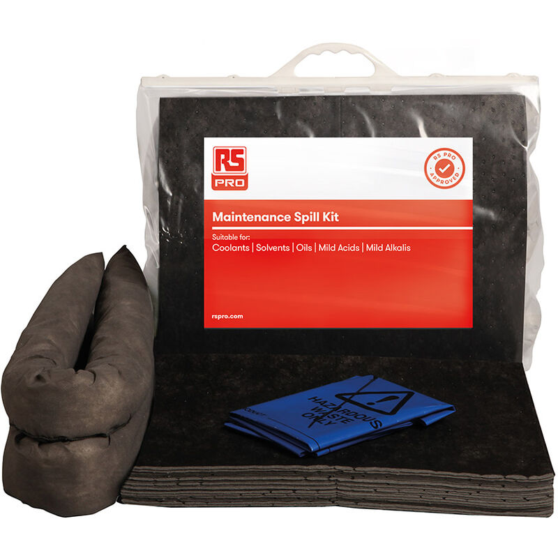 Kit de déversement contient 1 Haz, 2 tampons de 1,2 m, 20 tampons pour Entretien ( Prix pour 1 )