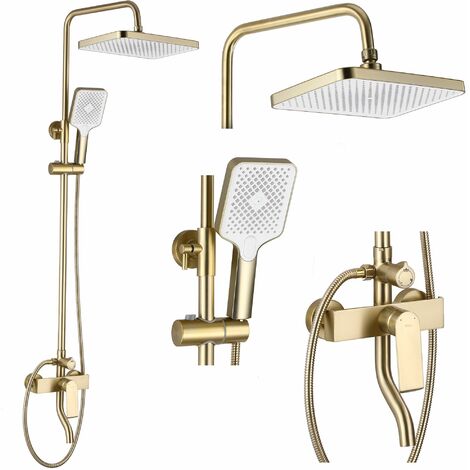 KIT DE DOUCHE À BROSSE DORÉ HASS MY2061-77GG SKU REA-B9972