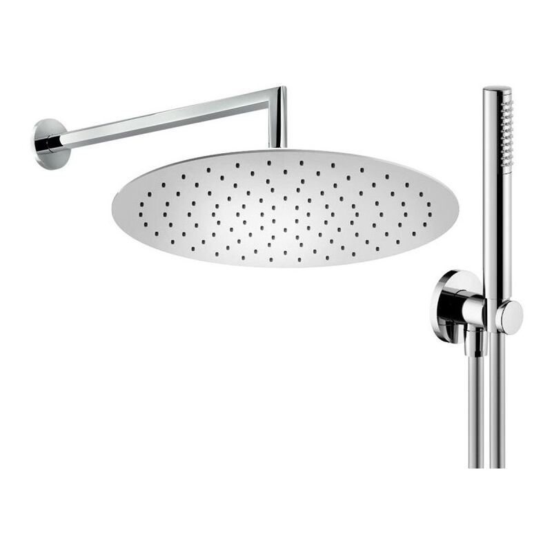 Kit de douche avec bras de douche et set de douche en laiton chromé Nobili