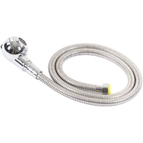 Kit de Douche avec Flexible pour Bain Shampoing, Pulvérisateur et Robinetterie - 120 cm
