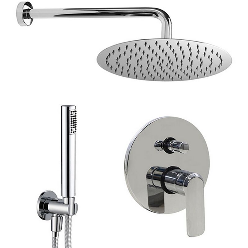 Sphera - Kit de douche Chrome avec Avec mitigeur mod. Emma
