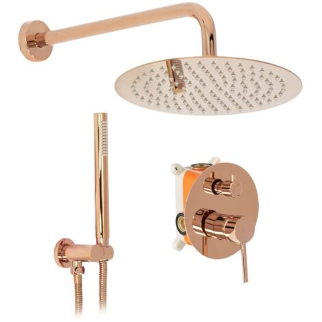 KIT DE DOUCHE ENCASTRÉ REA LUNGO ROSE GOLD + BOX