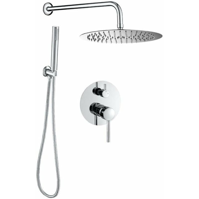 Kit de douche à encastrer tiko chromé