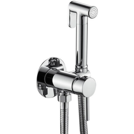 Kit de douche hygiénique avec mitigeur modèle rond  Chromé