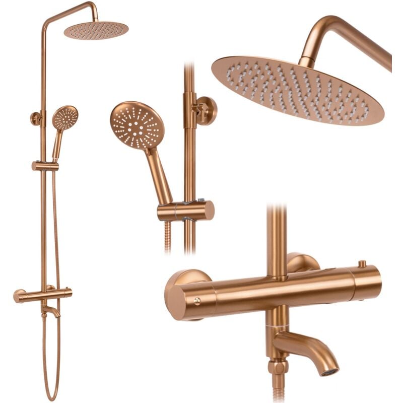 Kit de douche REA lungo brush copper
