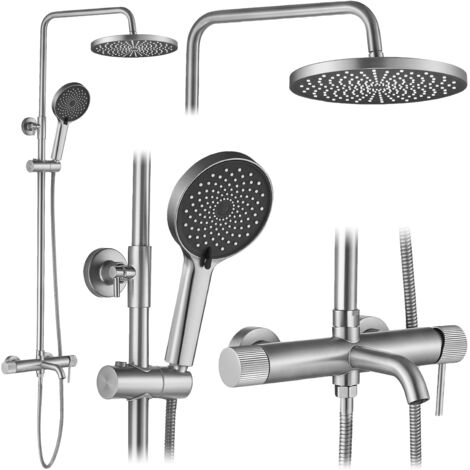 Kit De Douche Rea Lungo Stripe Brush Steel