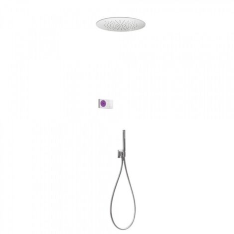 Kit de douche thermostatique électronique et encastré SHOWER TECHNOLOGY avec contrôle électronique compris (blanc) - TRES 092865