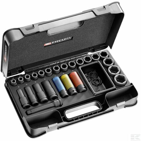 Kit de douilles à chocs 10-32 mm 23 pièces