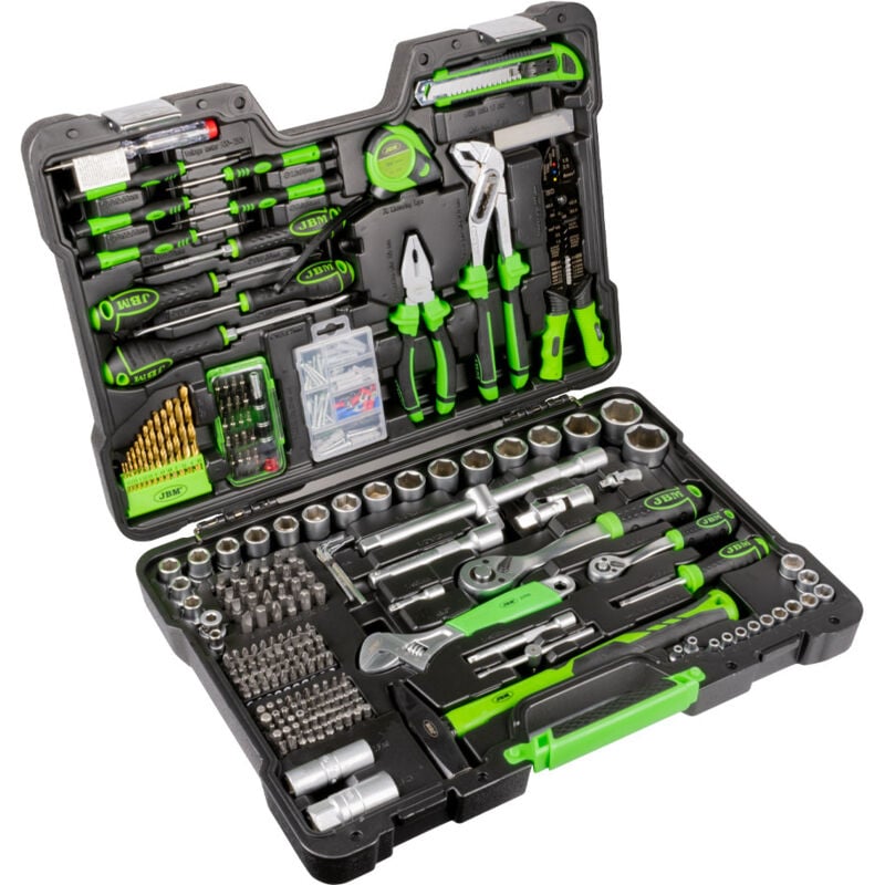 Mallette à outils de 303 pièces avec douille hexagonale JBM 53212