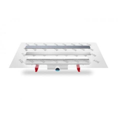 Kit de drainage avec support et toile géotextile pré-assemblée IN-DRAIN X3 - ROCA Dimensions : 850x50 mm