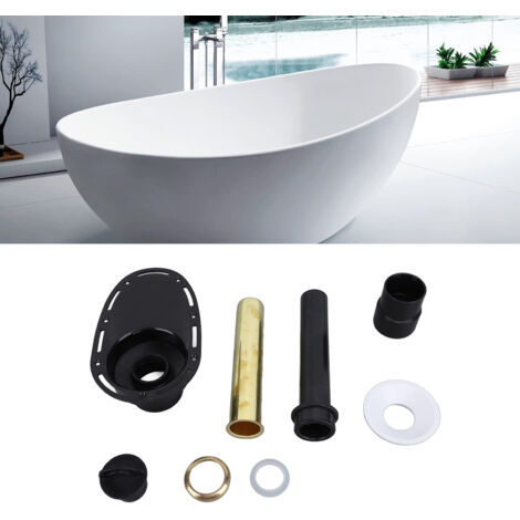 Kit de Drainage pour Bain Libre en Acier Inoxydable avec Pipe - Set de 7 Accessories